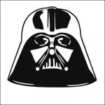 Folienkleber  Darth Vader Maske